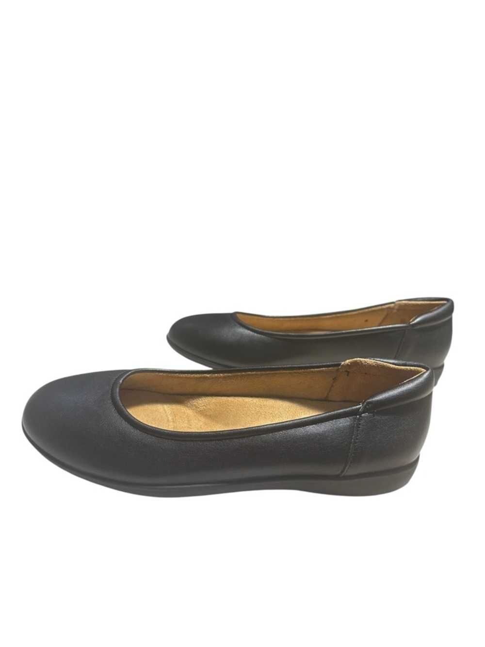 Naturalizer Flexy Leather Flats Black Size 8 M Comfort Slip On Ballet Shoes - Picture 7 of 10